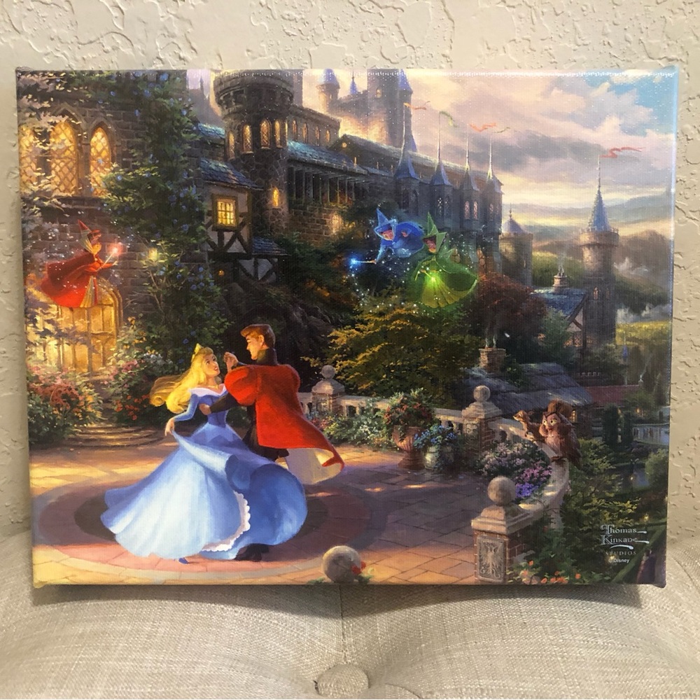 Thomas Kinkade Sleeping Beauty Canvas Art